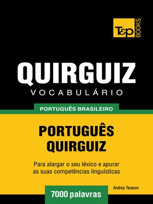 cover image of Vocabulário Português Brasileiro-Quirguiz
